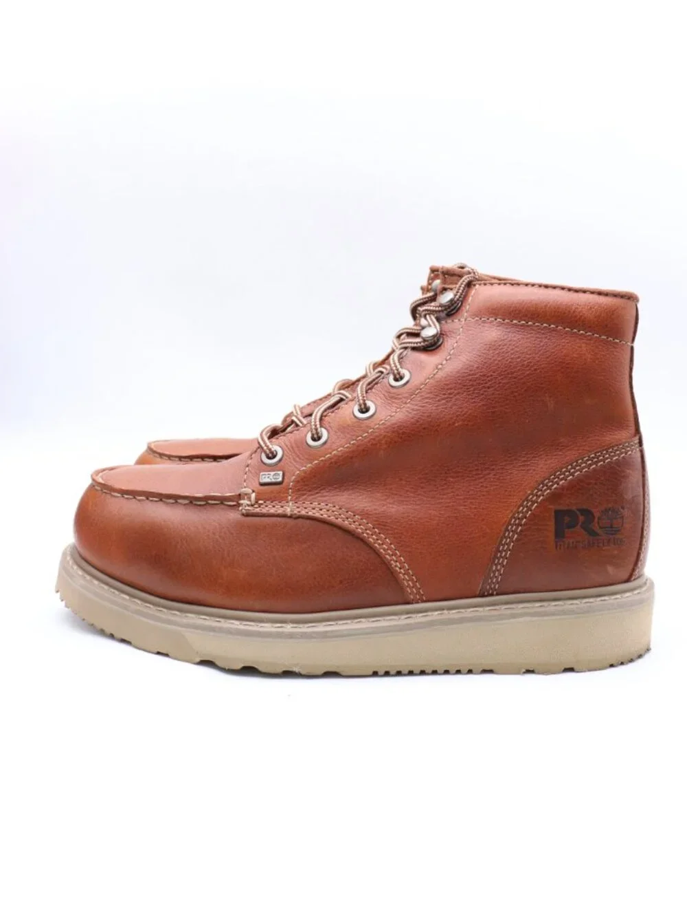 Timberland PRO Barstow 6 Titan Toe Men's 8.5 M Industrial Wedge Work Boot Brown